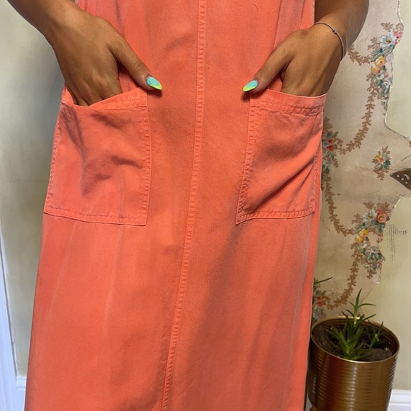Natural Origins Maxi Dress w/Buttons size S petite - Picture 4 of 8